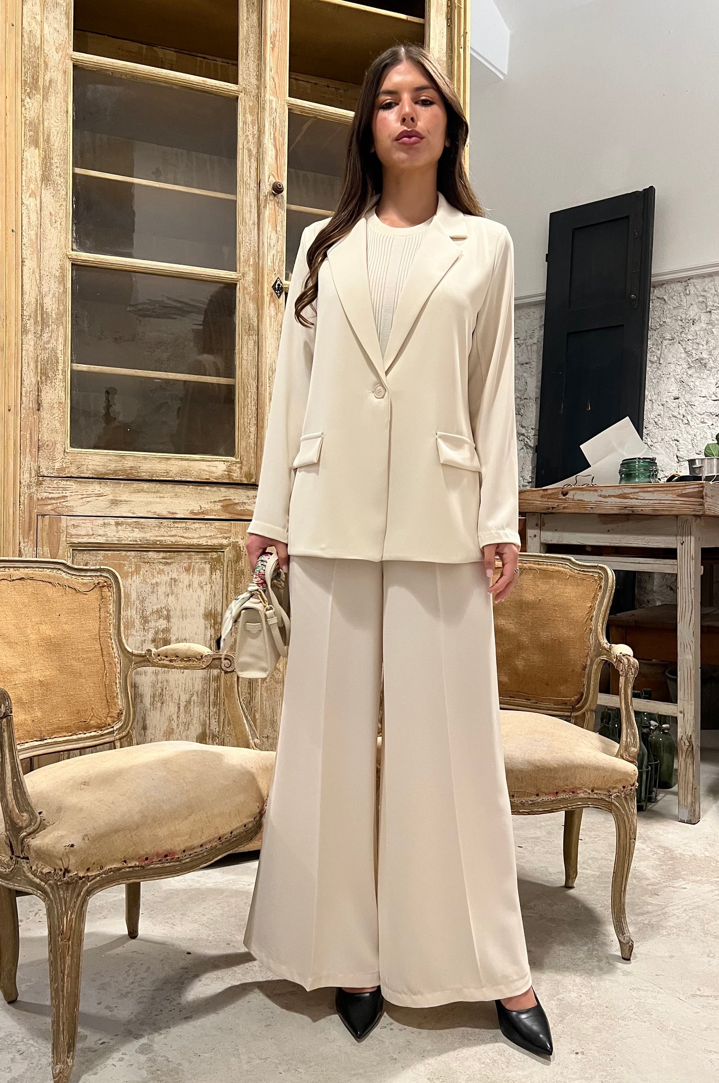 Pantalone Cady panna