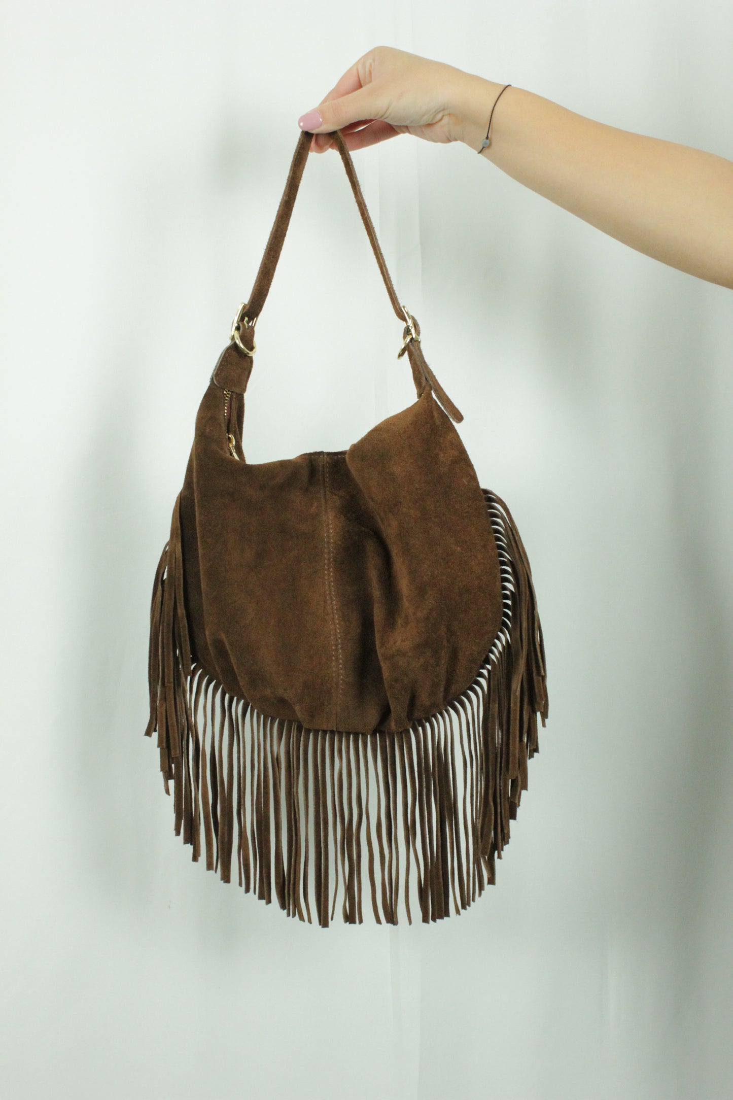 Borsa Lumina in camoscio