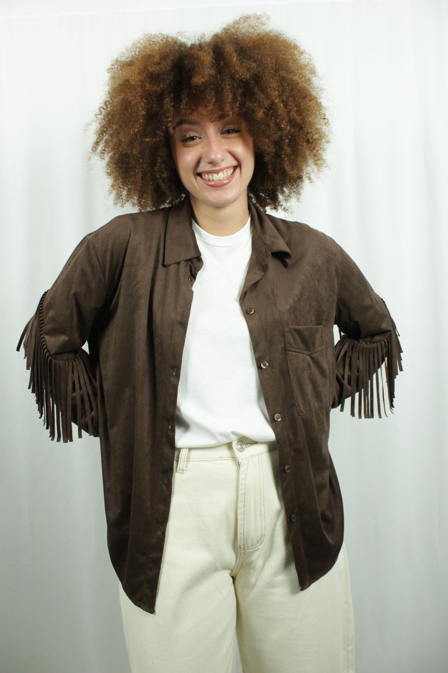 Camicia ecocamoscio