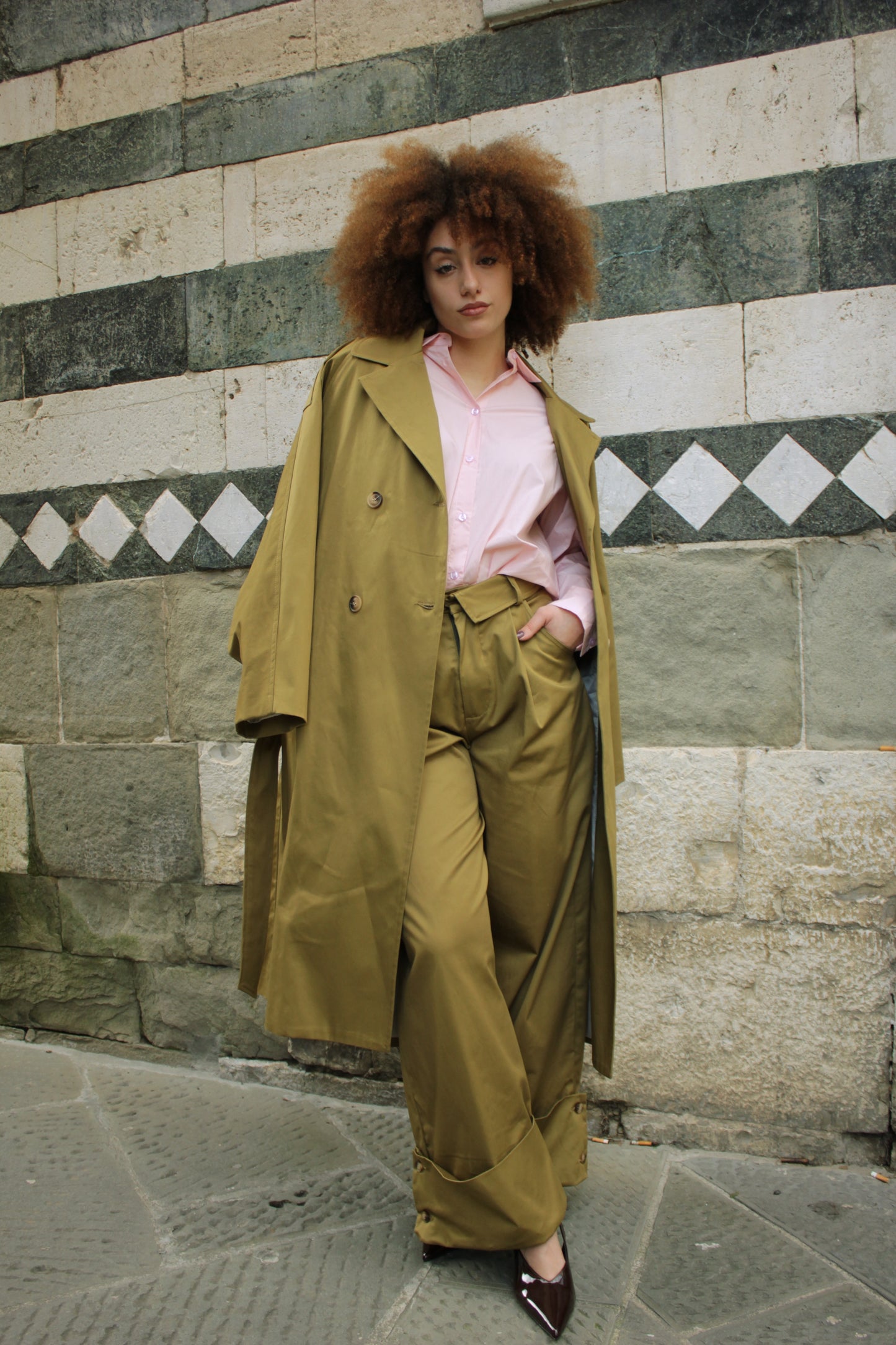 Pantalone verde over Lumina