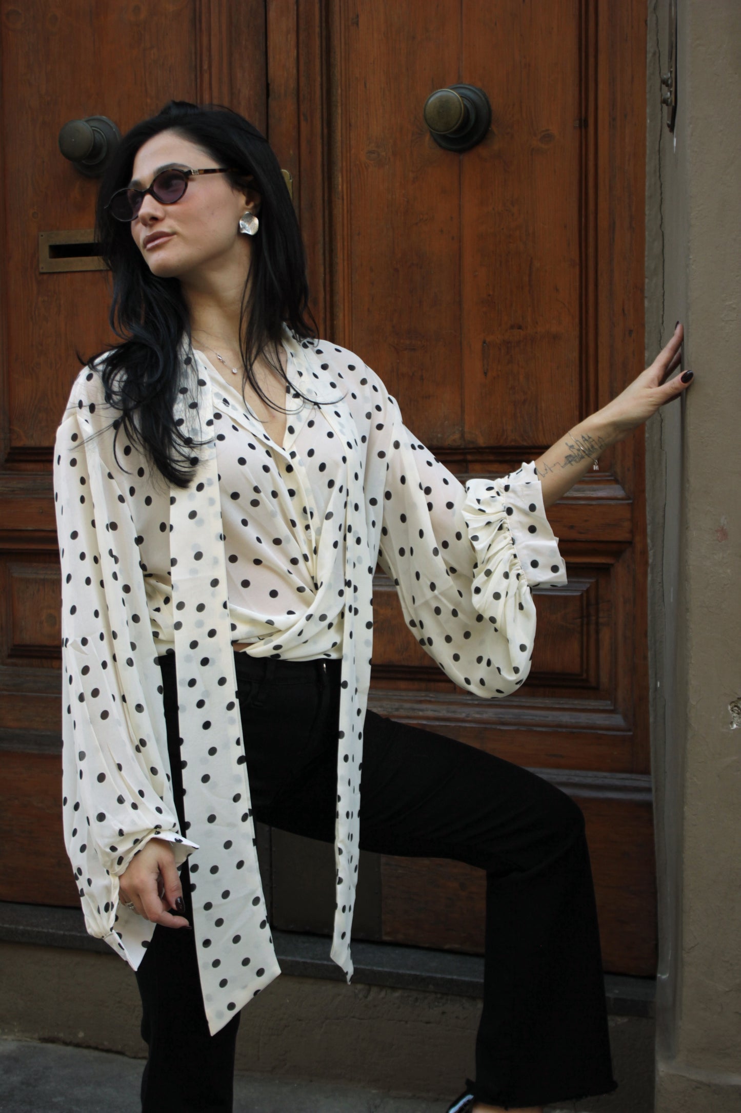 Camicia pois con lacci