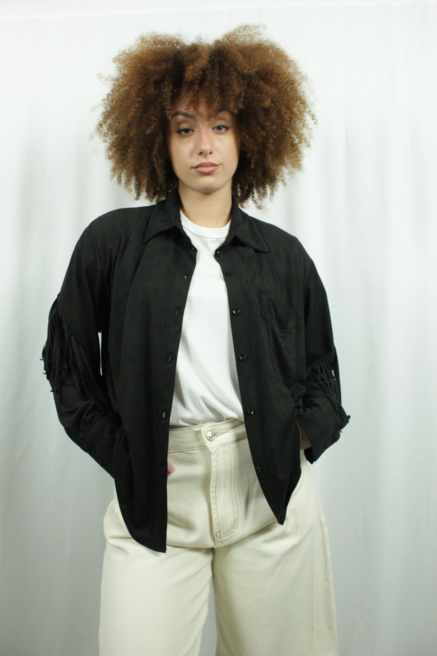 Camicia ecocamoscio