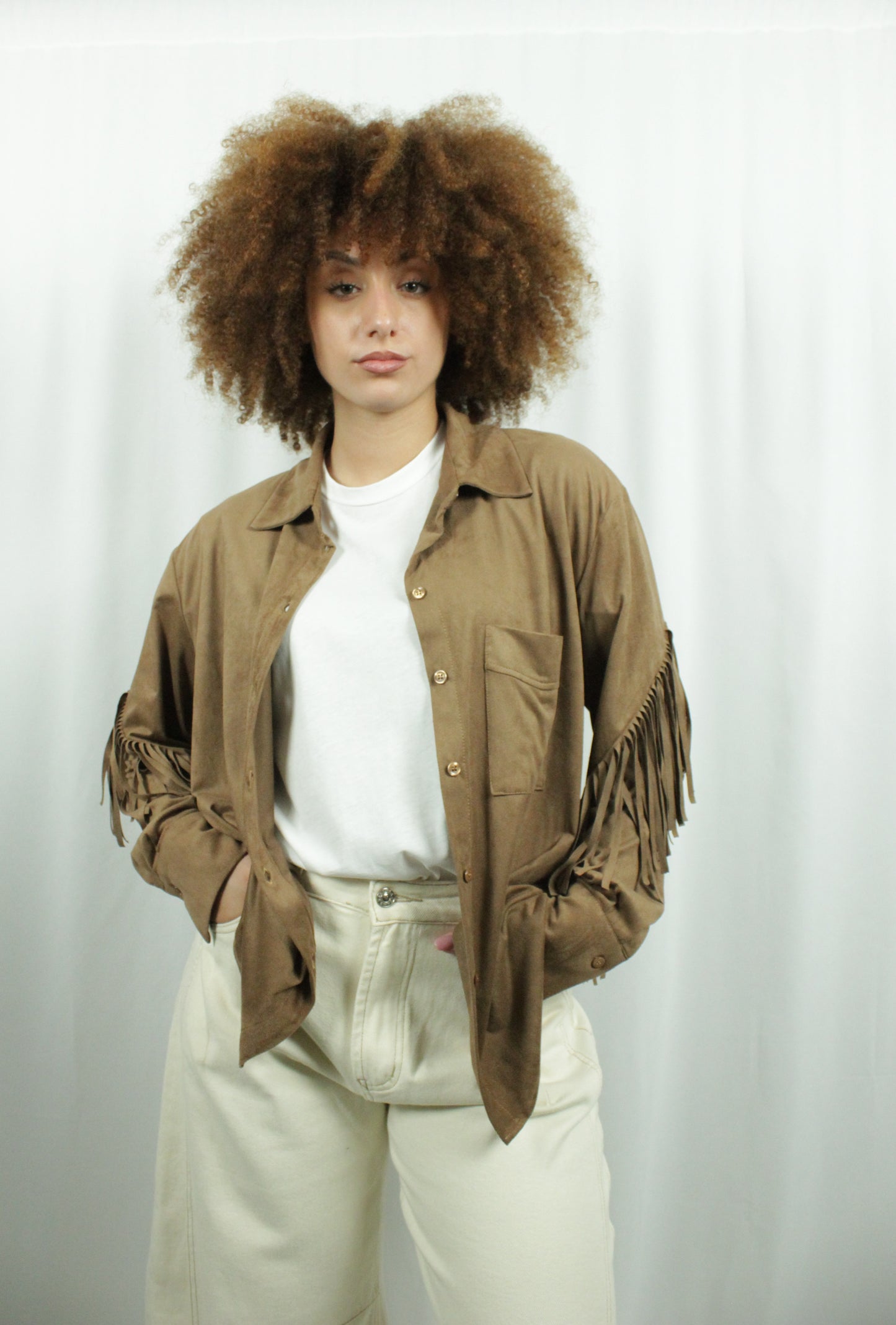 Camicia ecocamoscio