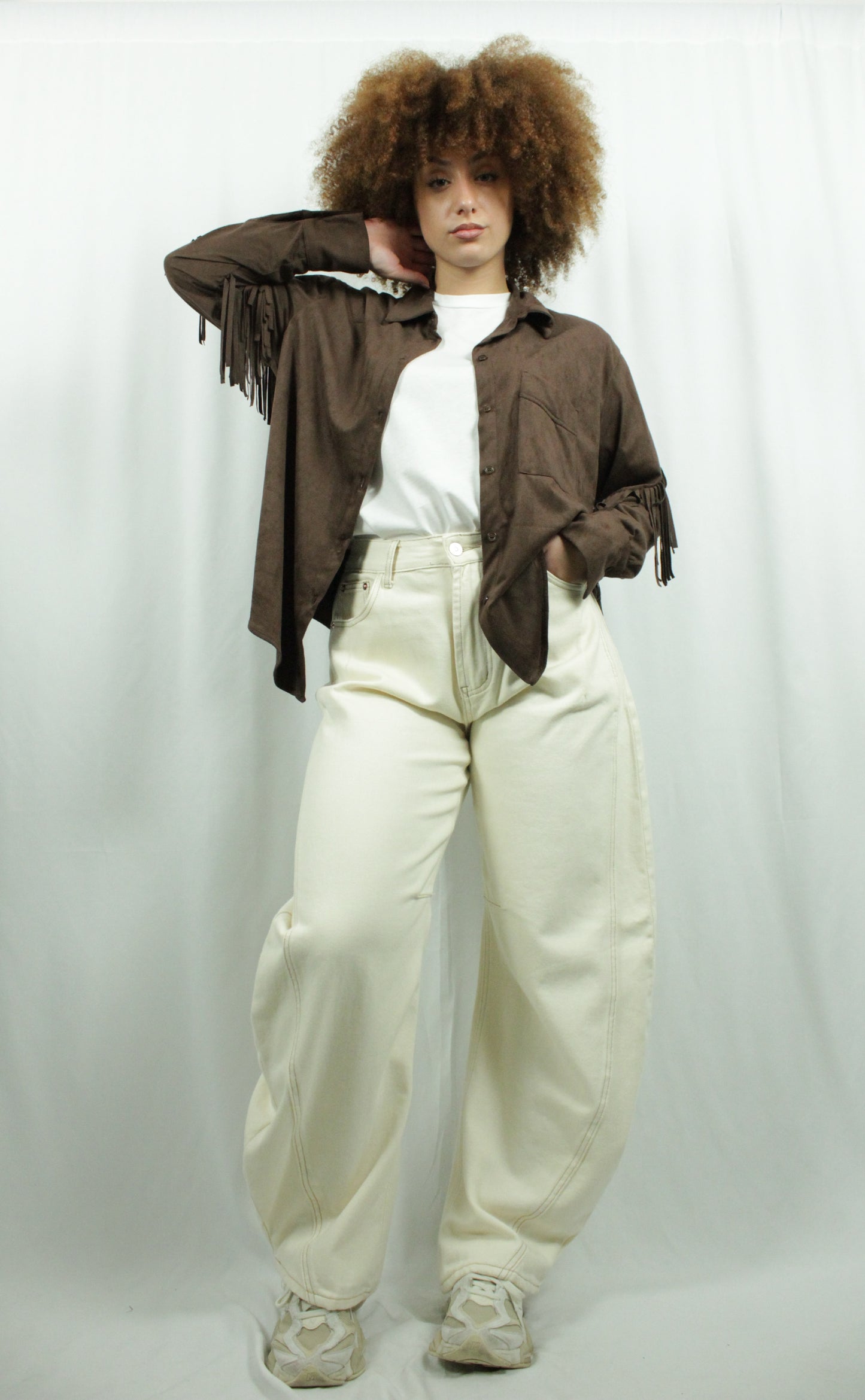 Camicia ecocamoscio