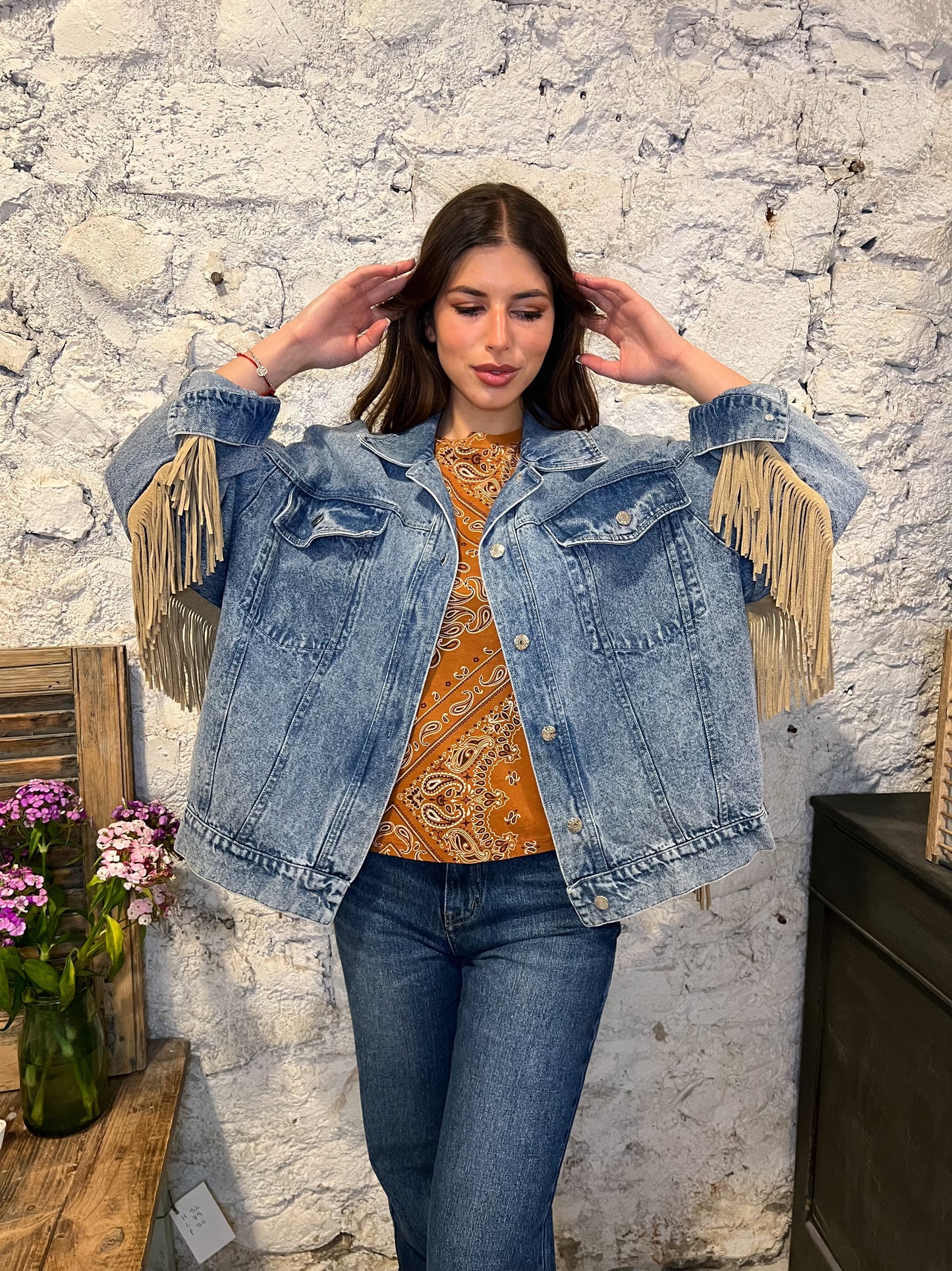 Giubbotto Jeans e Camoscio