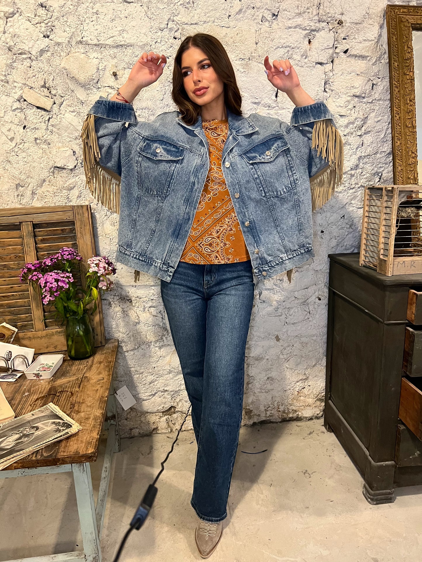 Giubbotto Jeans e Camoscio
