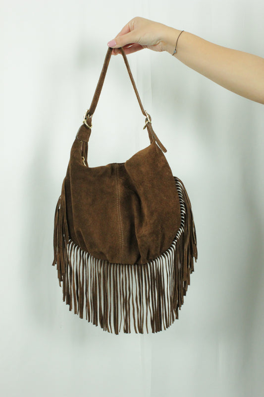 Borsa Lumina in camoscio