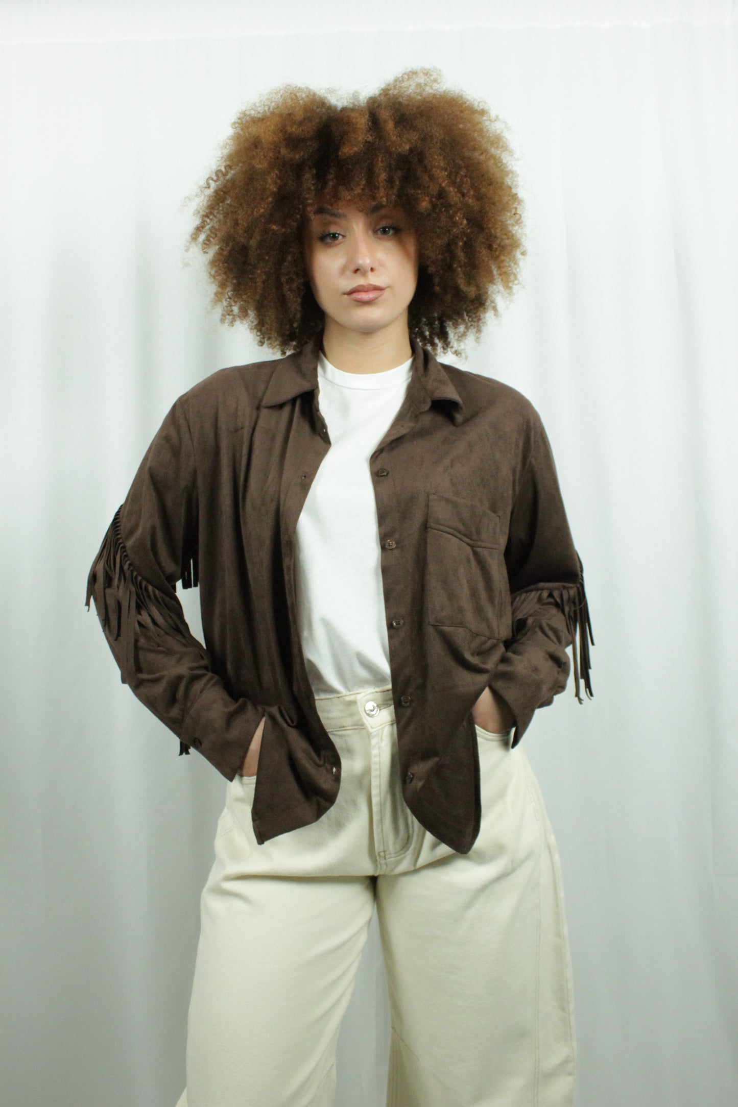 Camicia ecocamoscio