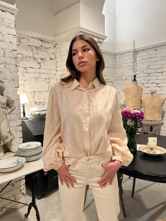 Camicia color Burro