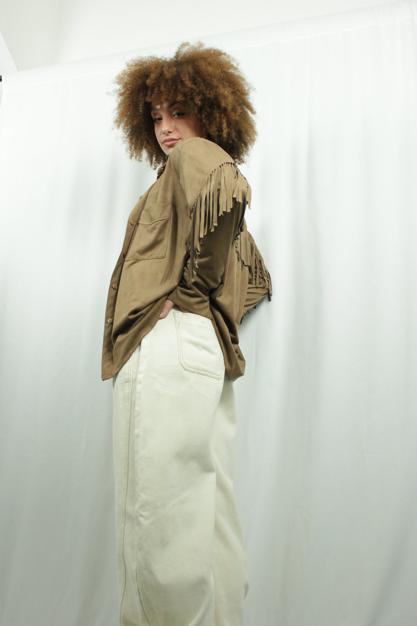 Camicia ecocamoscio