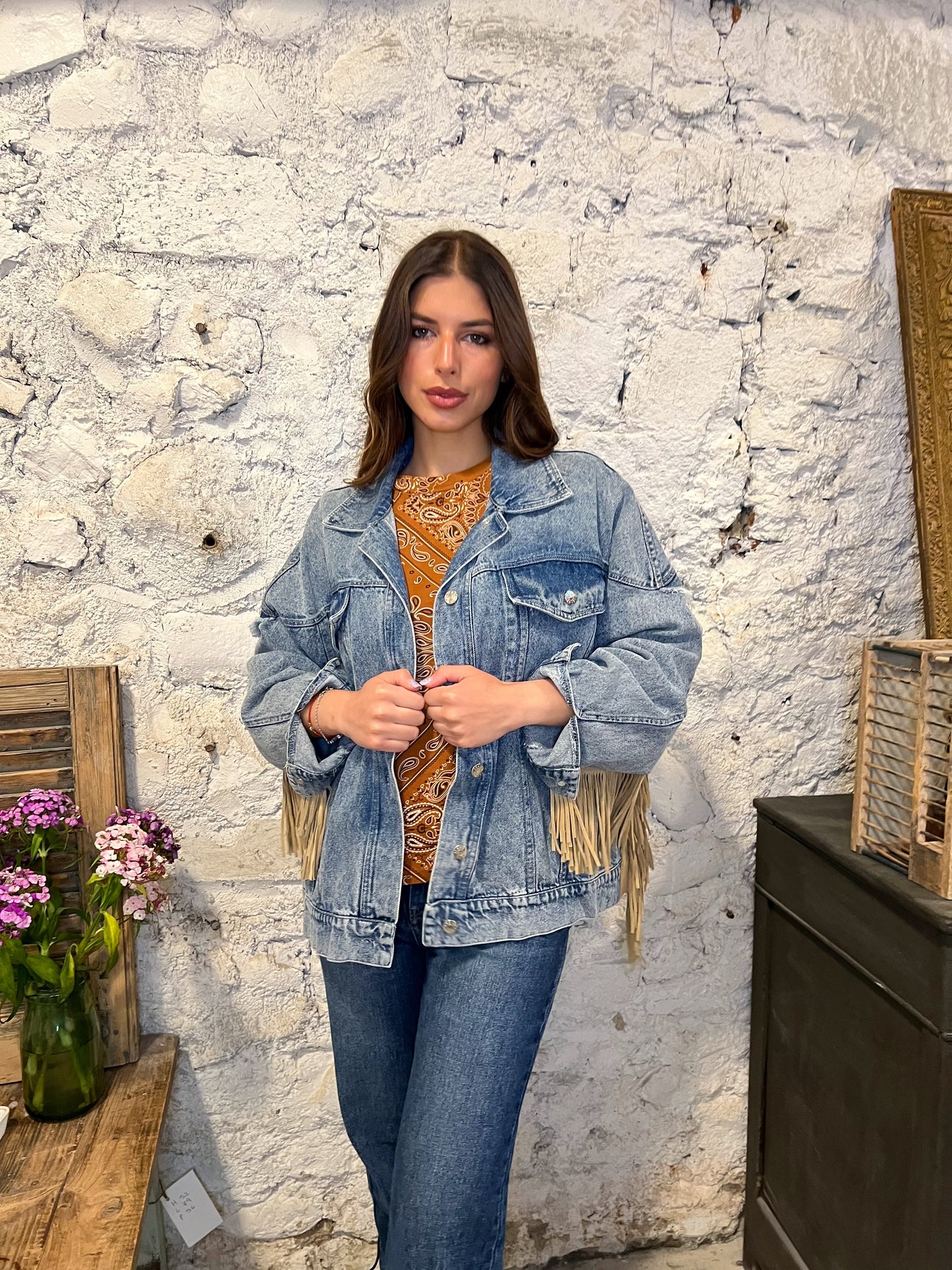 Giubbotto Jeans e Camoscio