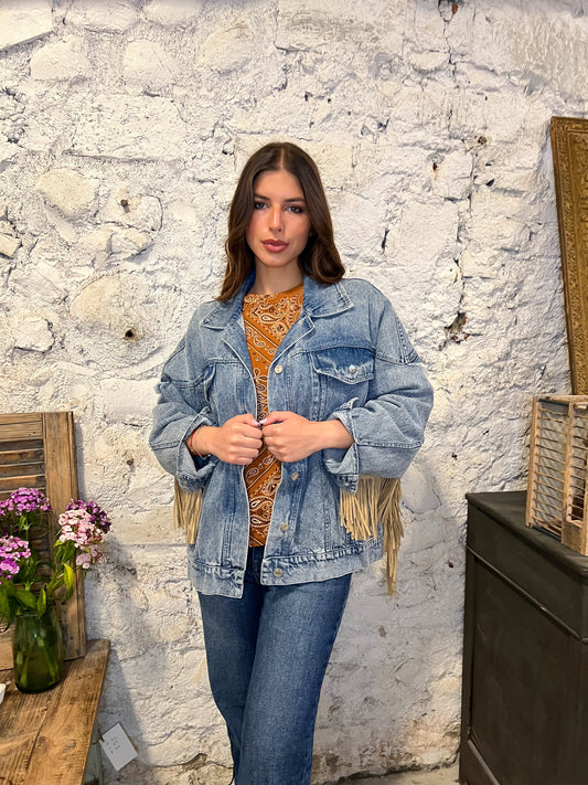 Giubbotto Jeans e Camoscio