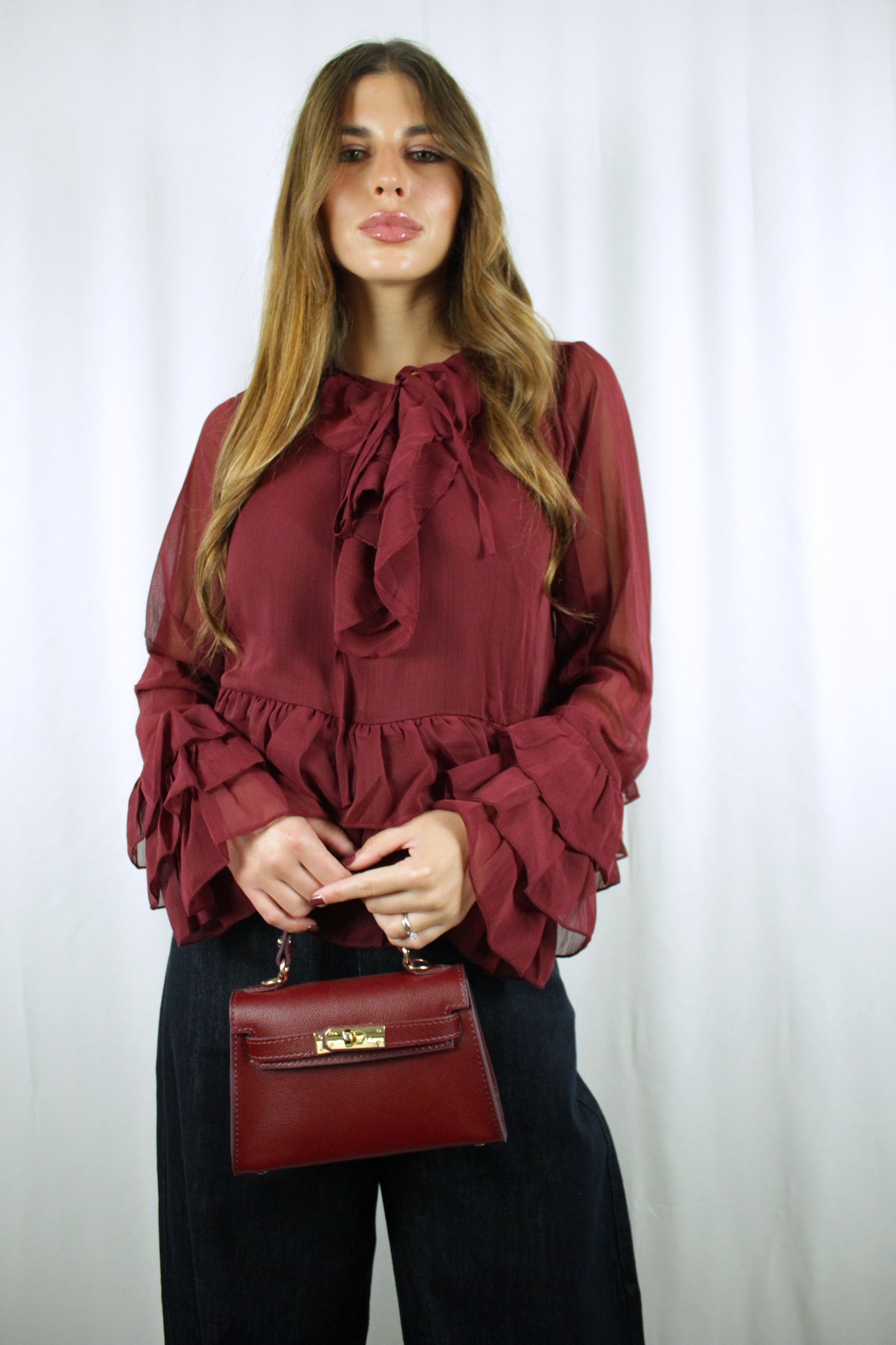 Camicetta elegante con volant