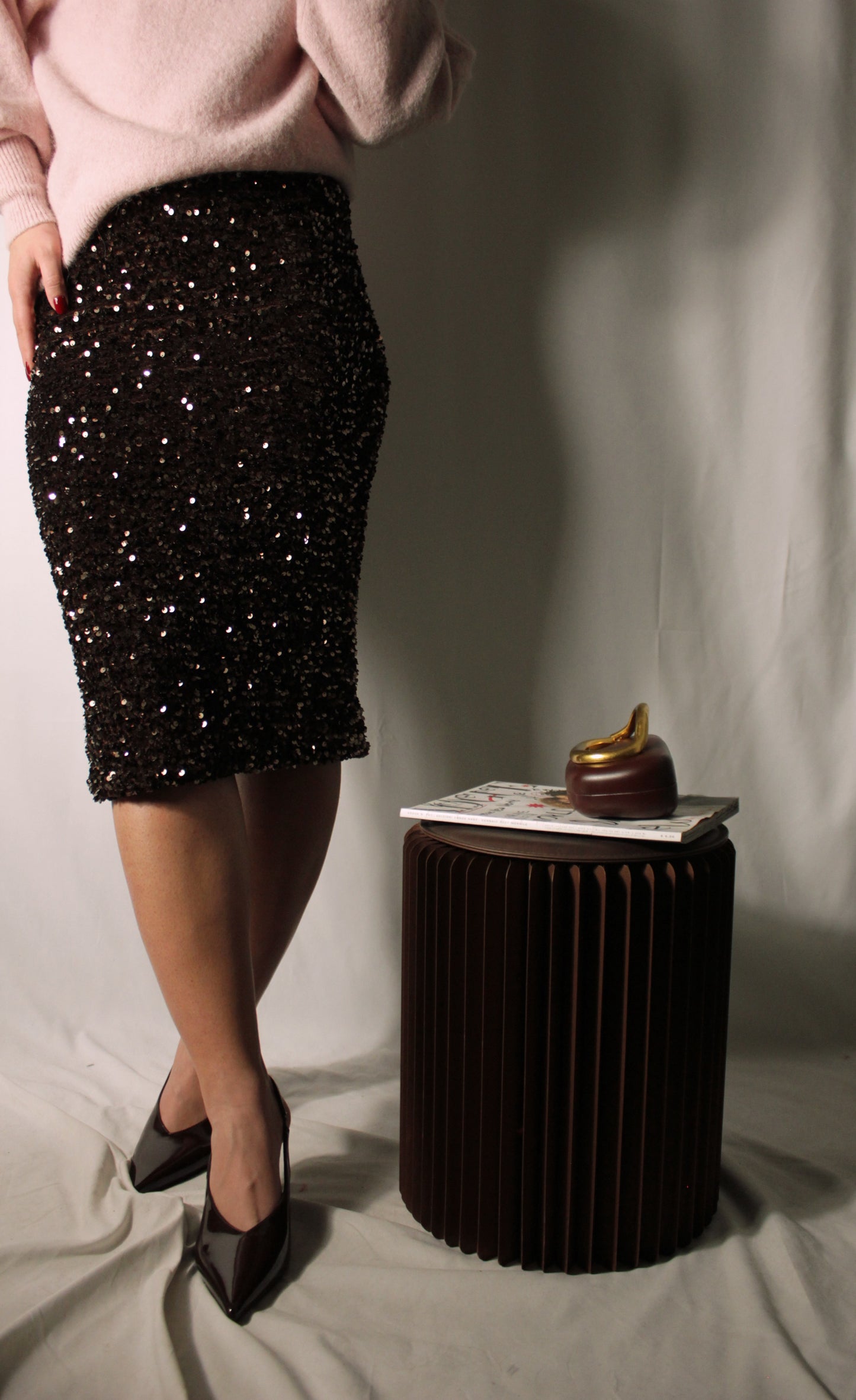 Longuette paillettes
