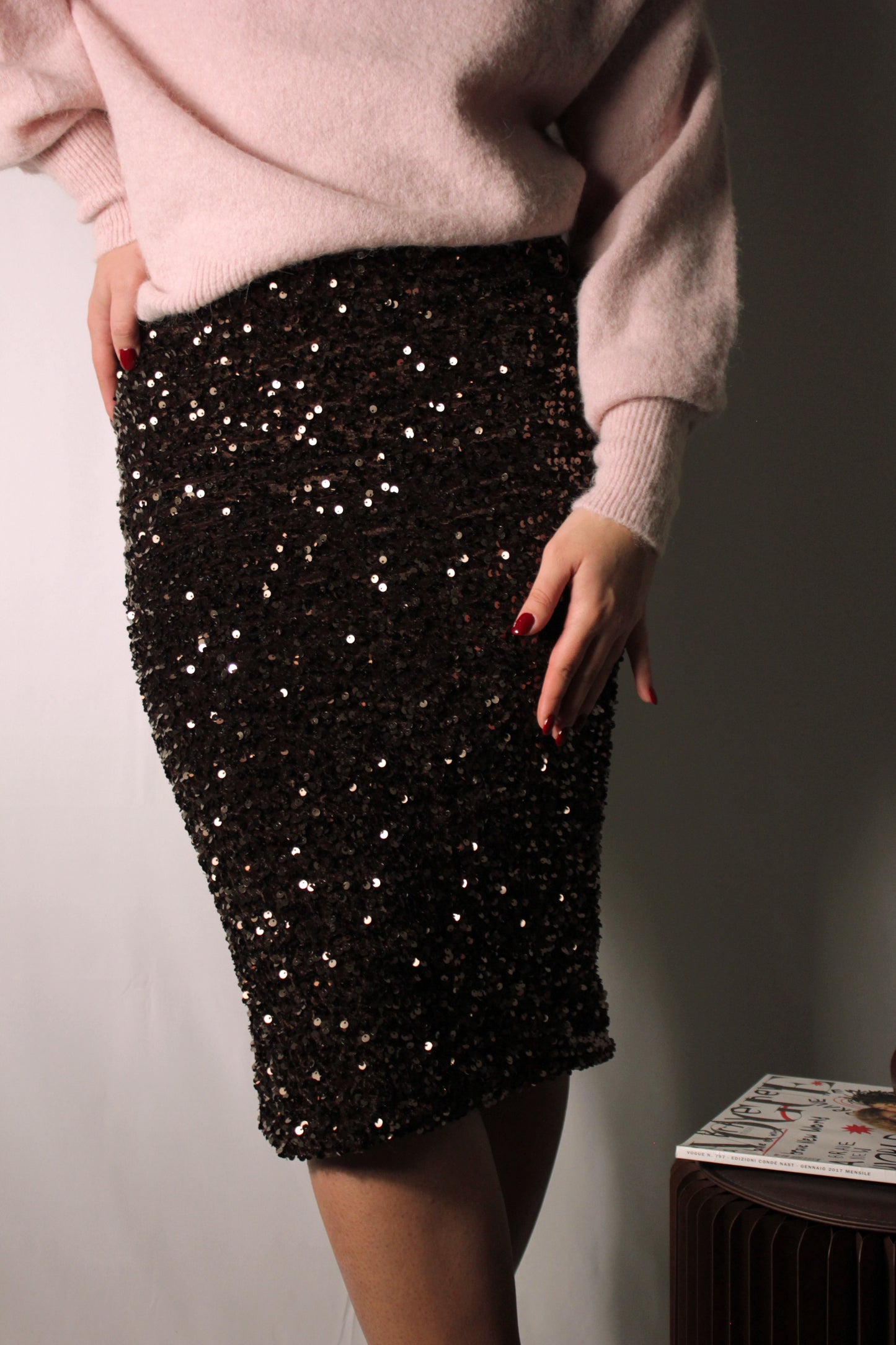 Longuette paillettes