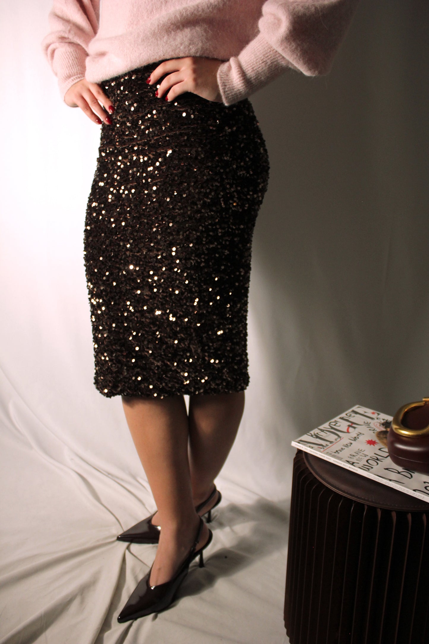 Longuette paillettes