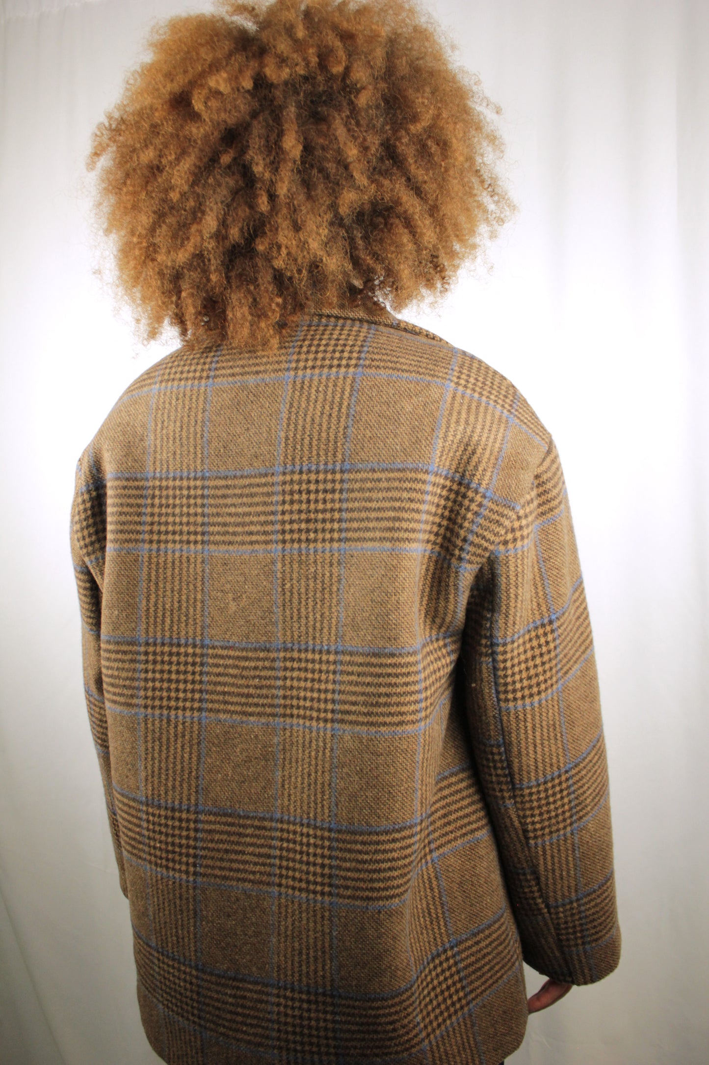 Giacca-cappotto over-size quadri