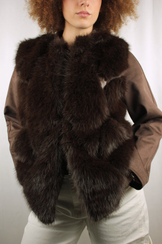 Gilet pelliccia in ecopelle