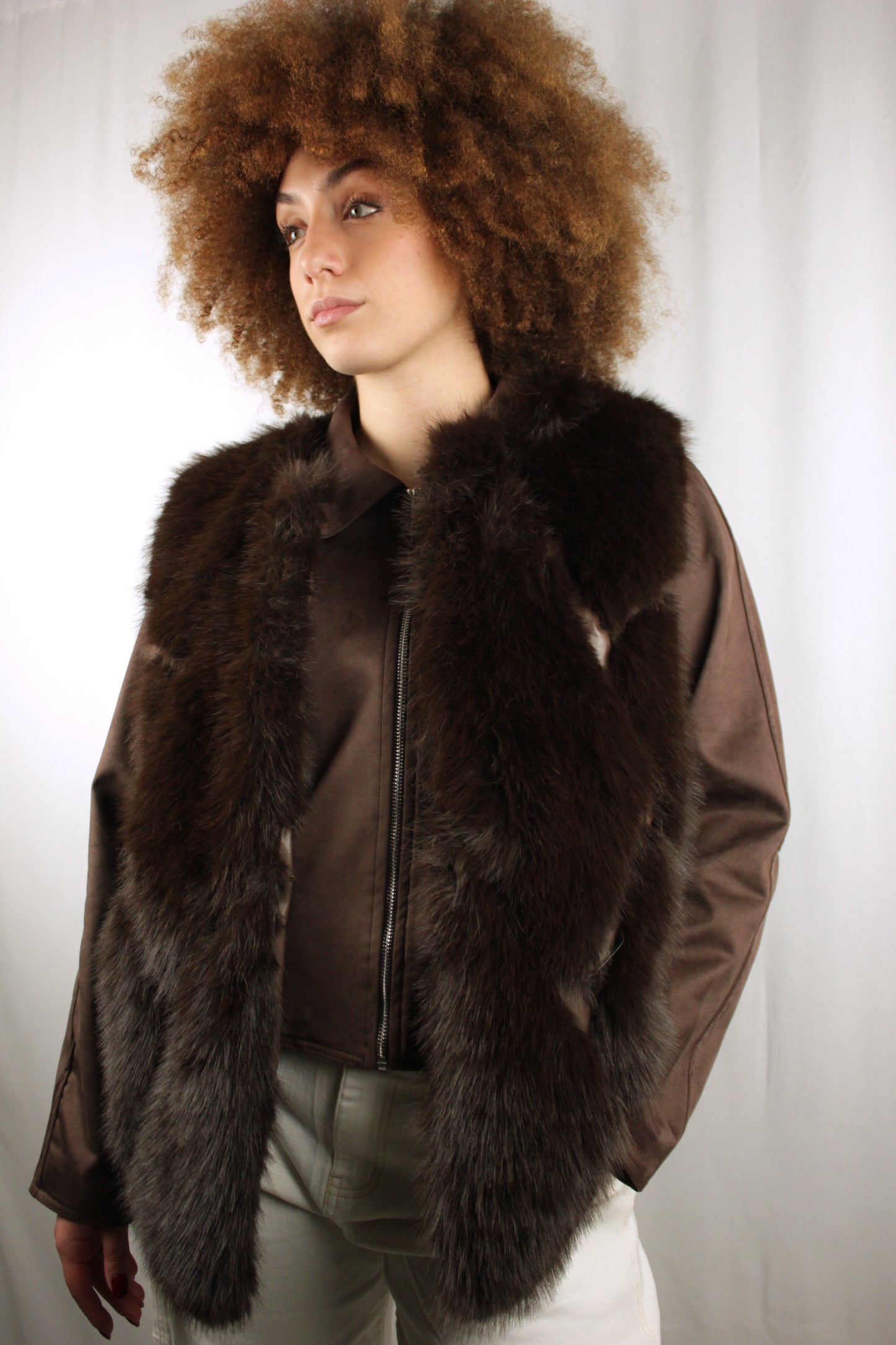Gilet pelliccia in ecopelle