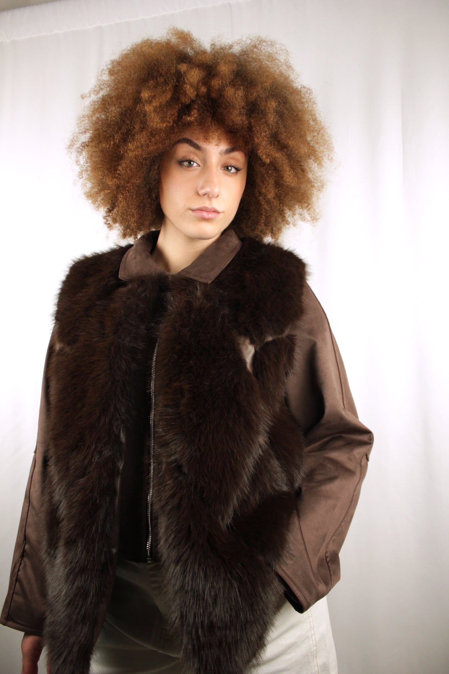 Gilet pelliccia in ecopelle
