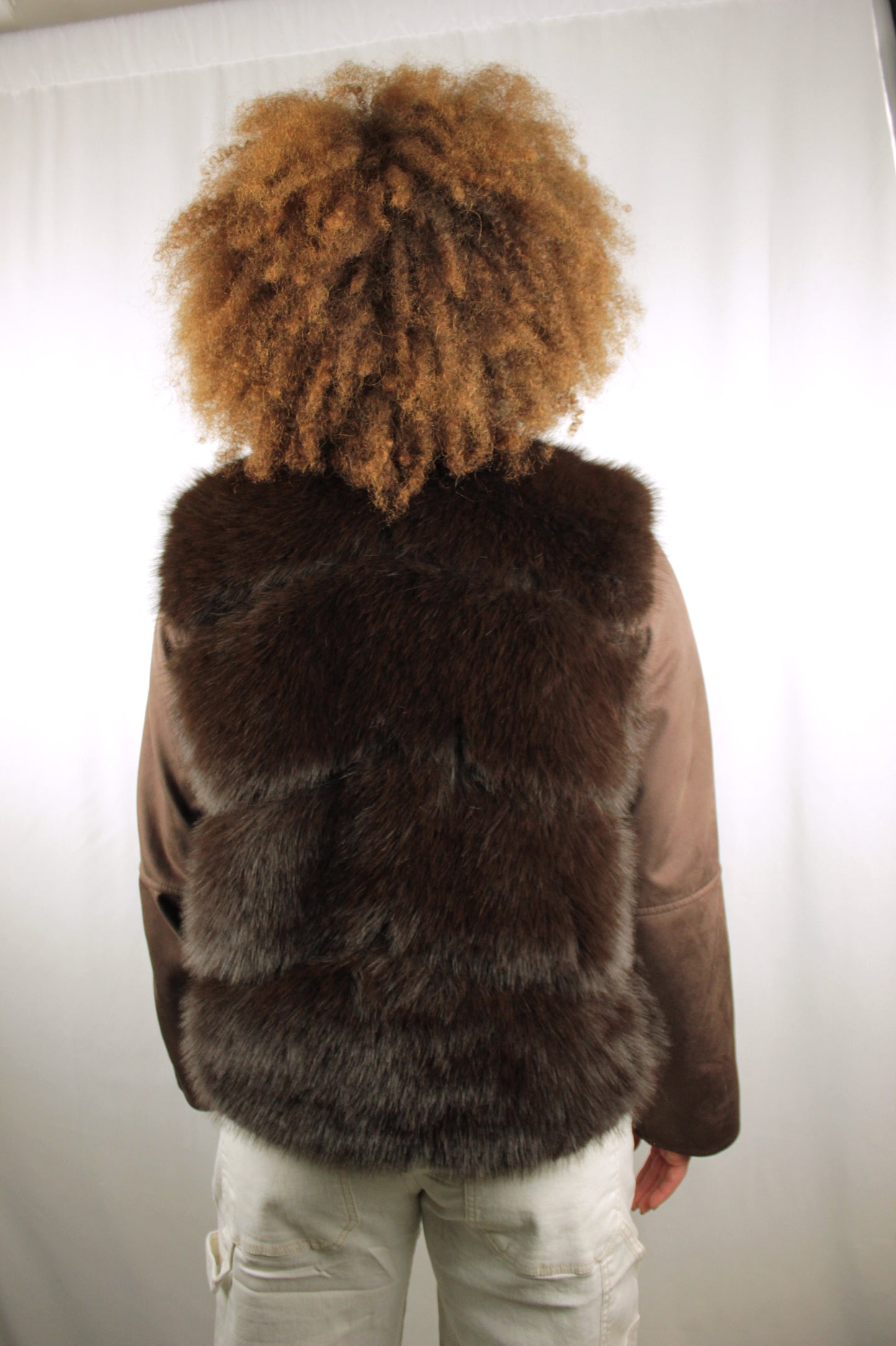 Gilet pelliccia in ecopelle