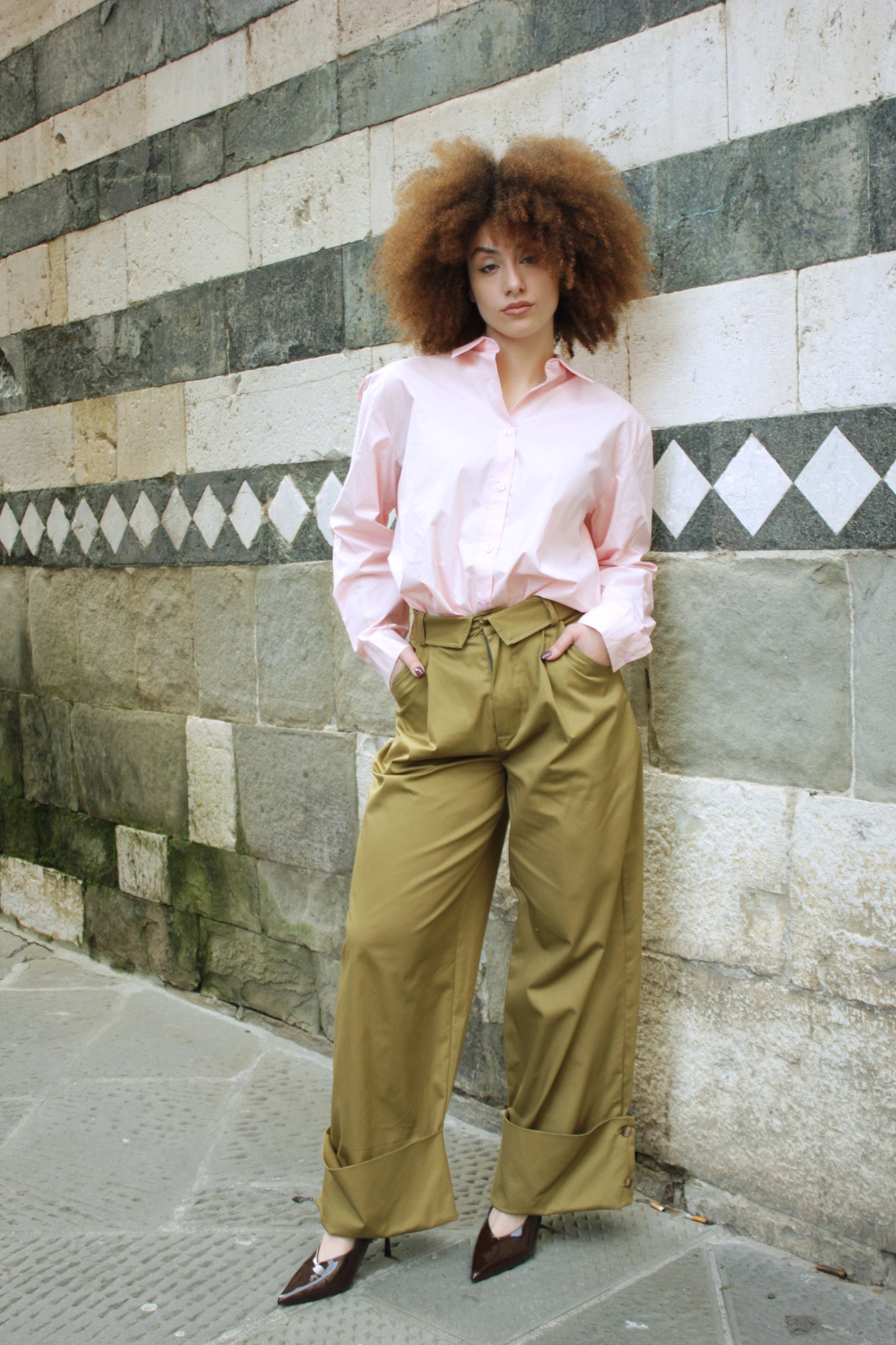 Camicia rosa Lumina
