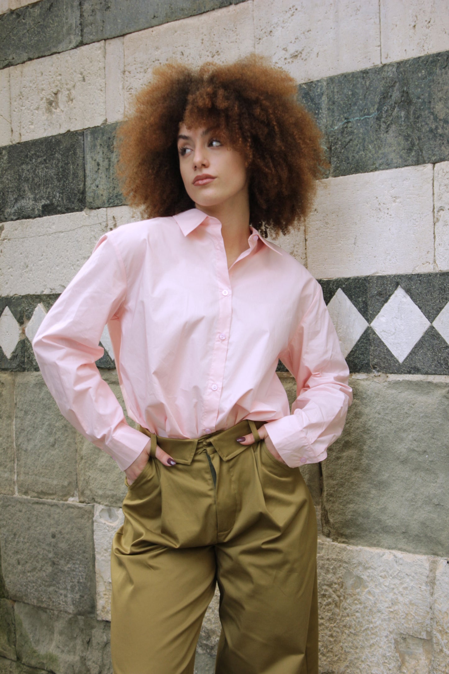 Camicia rosa Lumina