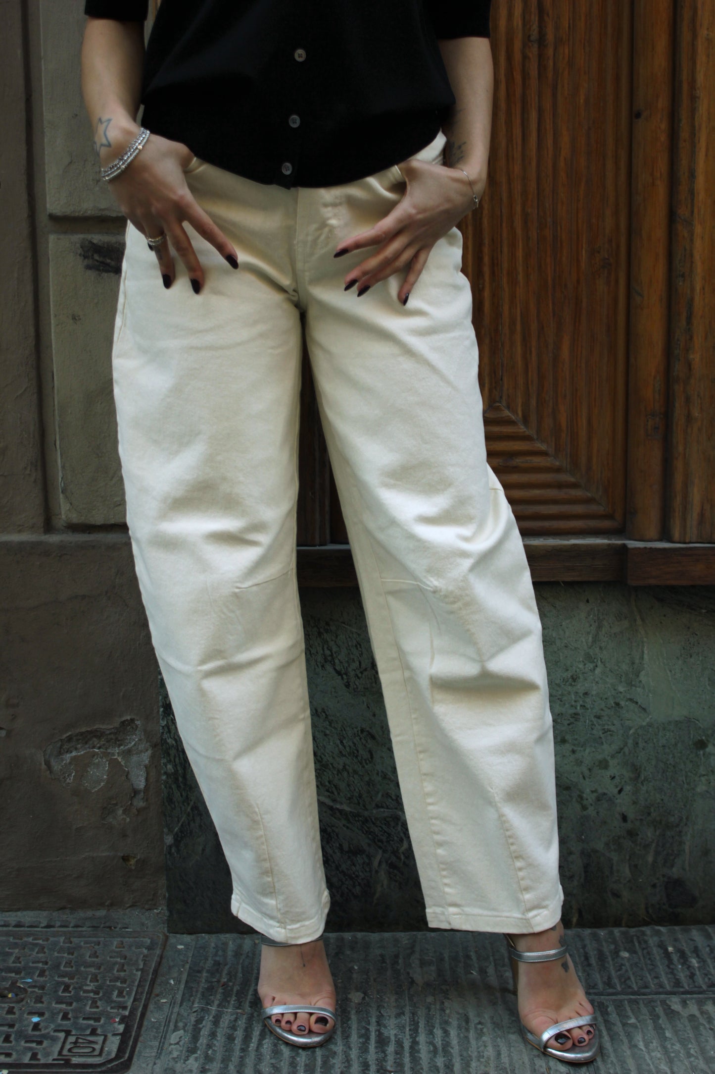 Jeans Balloon Panna
