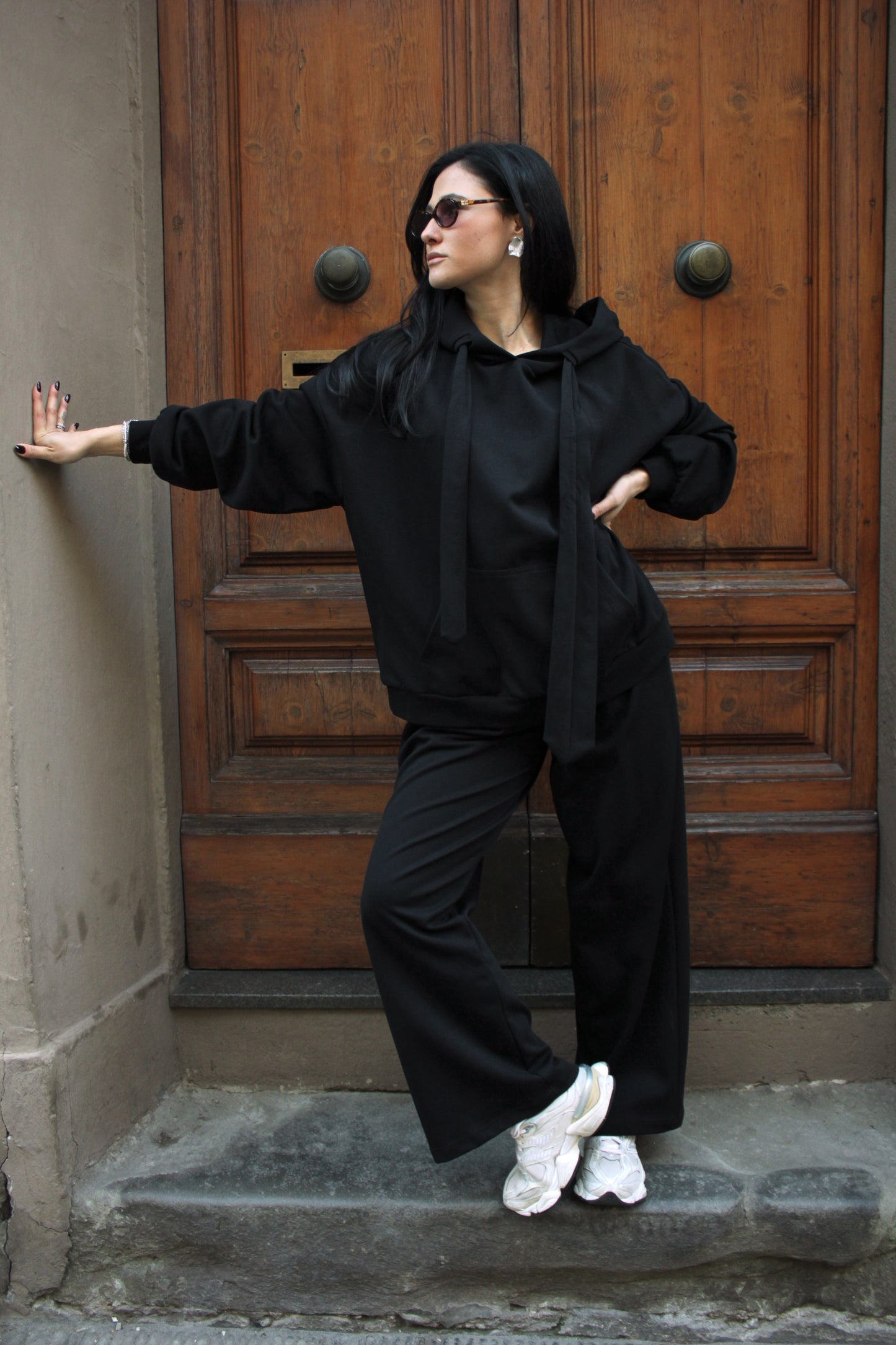 Pantalone tuta Nero