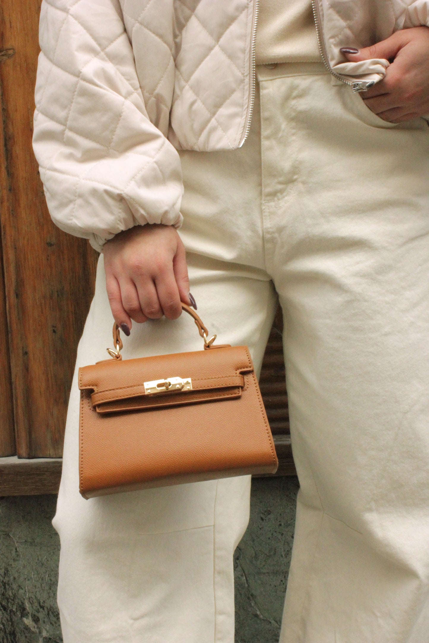 Borsa Mini Kelly Cammello