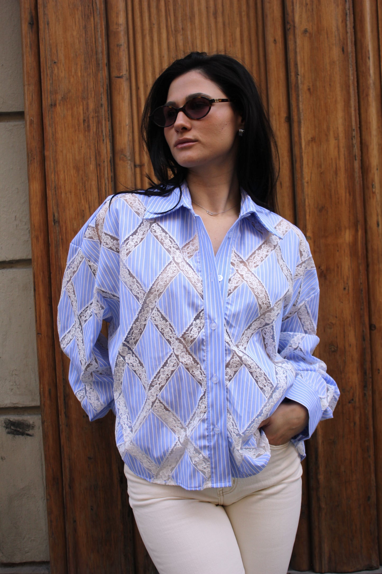Camicia Pizzo Lumina