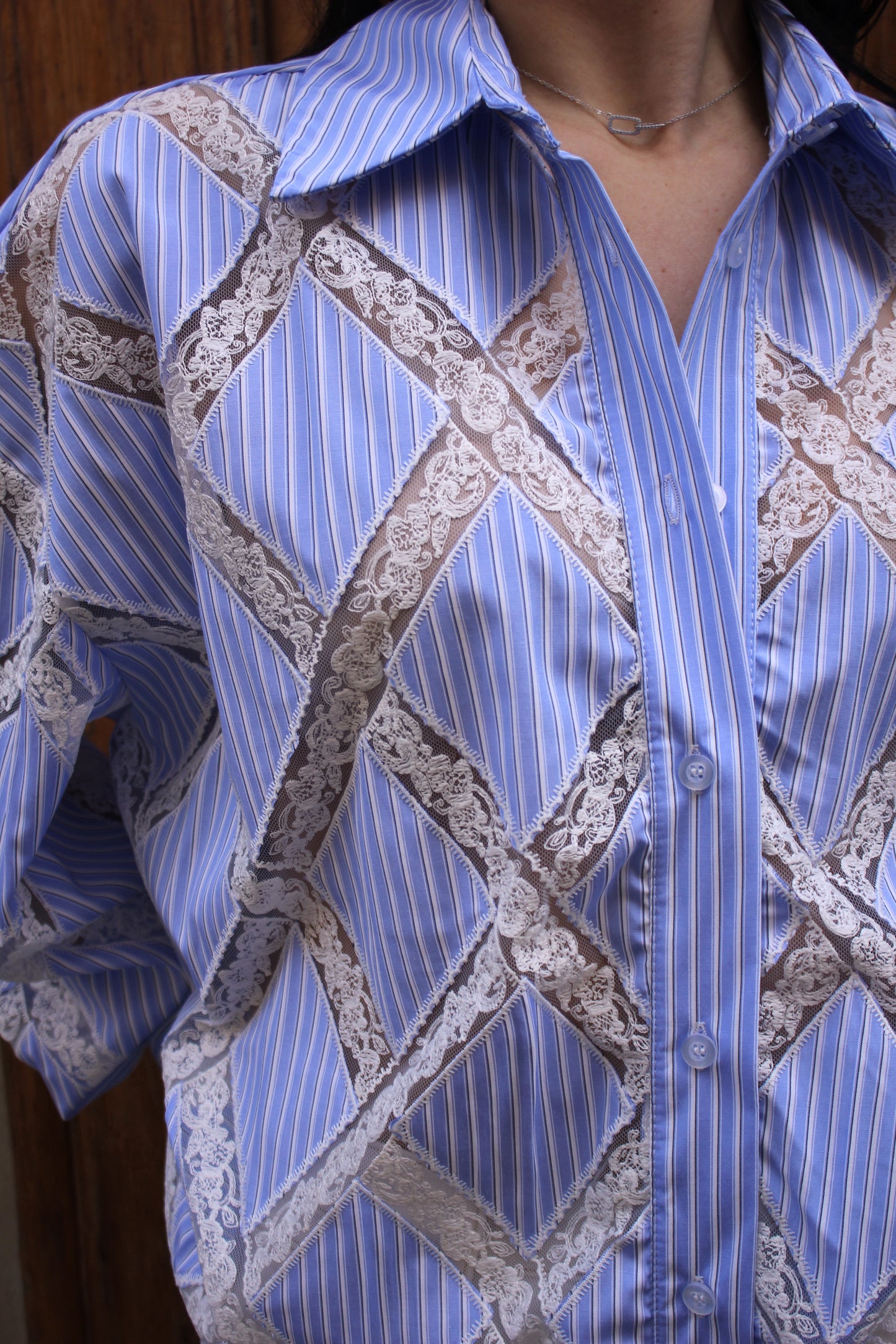 Camicia Pizzo Lumina