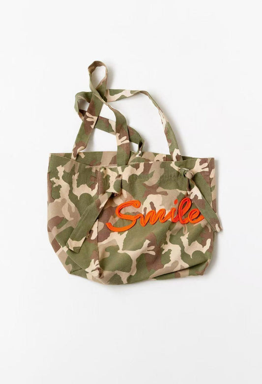 Bag in cotone con scritta